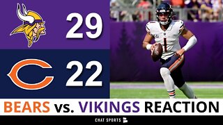 Bears vs. Vikings Postgame Show: Justin Fields Improves, Ihmir Smith-Marsette Blows It