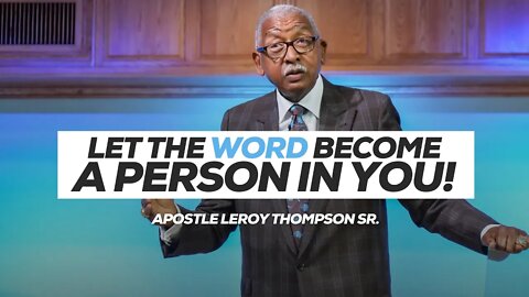 Let The Word Become a Person In You!