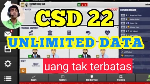 Club Soccer Director CSD22 mod apk.| MODE UNLIMITED DATA | Uang tak terbatas