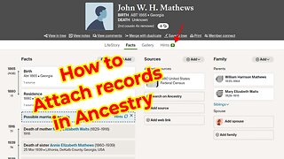 3 steps to attach records in Ancestry