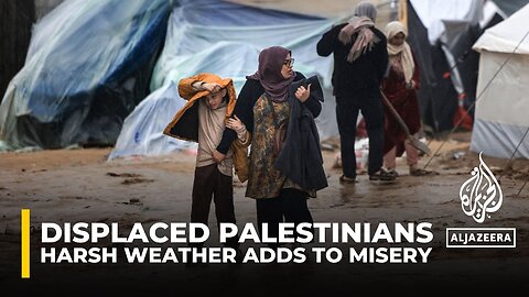 Heavy rainfall in Gaza adds to hardships of displaced Palestinians