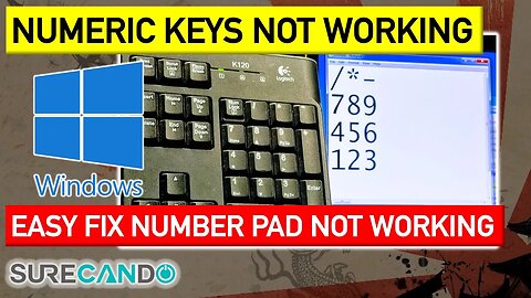 Numeric Keypad Does Not Work Windows 11, 10, 8, 7 Easy Fix.