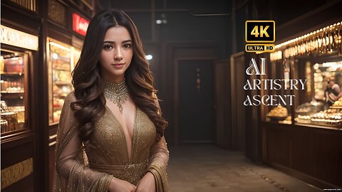 [4K] AI Artistry Ascent Lookbook Model l Video- Ai Lookbook Girl l Spice Market Aroma