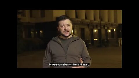 Zelensky makes appeal to citizens around the world to take to the streets in protest against Russia