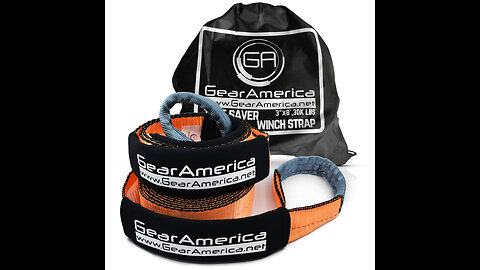 Review Tow Strap Heavy Duty, Recovery Strap 3" X 20' 18,000 LB Break Strength Rope Winch Strap...