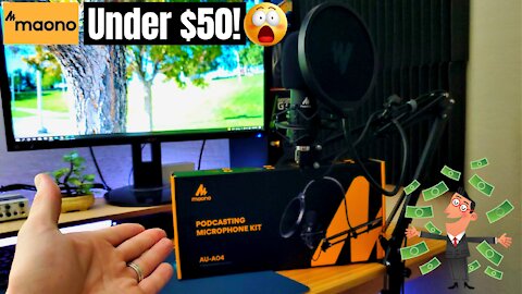 MAONO Podcasting Kit Review 2021| Less Than $50! Super Budget Mic Kit!