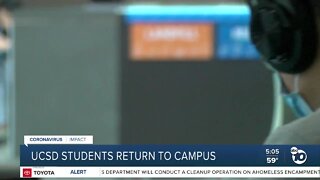 UCSD students return to campus
