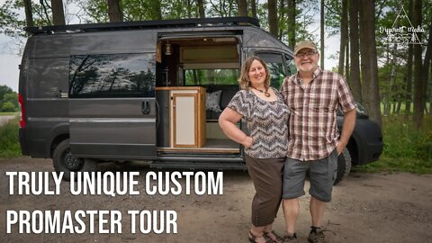 This Couple DIY Built their DREAM Van for Full time Van living | Dodge Promaster tour