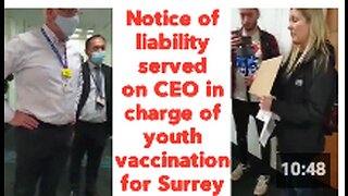 Notice of liability served on CEO in charge of youth vaccination for Surrey