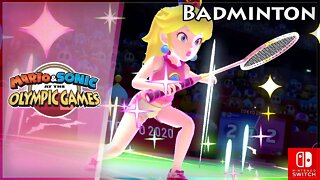 Mario & Sonic at the Olympic Games Tokyo 2020 | Badminton with Peach