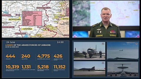 24.06.23 ⚡Russian Defence Ministry report on the progress of the deNAZIficationMilitaryQperationZ