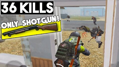 SHOTGUN ONLY CHALLENGE! | 36 KILLS vs SQUAD! | PUBG Mobile