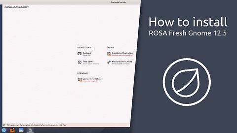 How to install ROSA Fresh Gnome 12.5