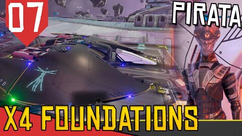 Perseguido pela POLICIA SPACIAL - X4 Foundations Tides of Avarice #07 [Gameplay Português PT-BR]