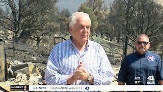 Governors visit wildfires in NV/California