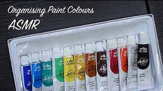 ASMR Organising Paints (No Talking) Unintentional ASMR for Sleep