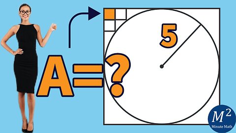 Little Itty Bitty Tiny Square Area is? | Minute Math #geometry