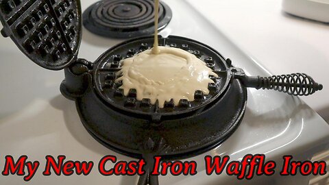 My New Cast Iron Waffle Iron