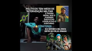 🤔Porque os Políticos até Bolsonaro TREMEM😰🥶de medo de INTERVENÇÃO👨‍✈️👮‍♀️ MILITAR SEM POLÍTICOS?🇧🇷💪