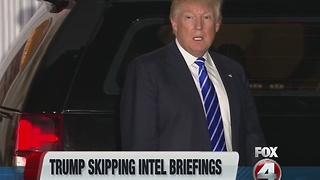 Trump skipping Intel briefings