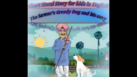 The farmer's Greedy Dog and his envy #short moral story for kid in english