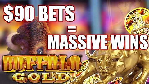 $90 SPINS! 🪙 The Buffalo King Is Back for More BUFFALO GOLD JACKPOTS!