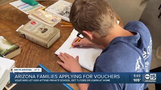 Arizona families applying for vouchers