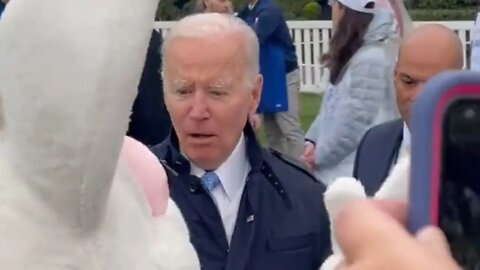 Neo Live - Biden Stage Managed by Mystery Person in Bunny Suit