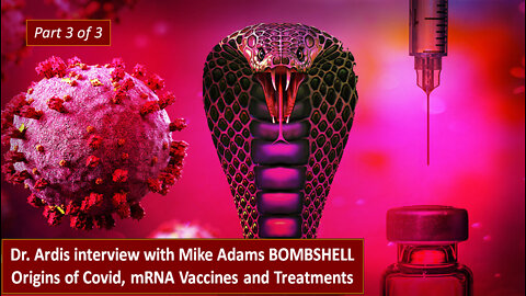 Part 3 of 3 - Mike Adams with Dr. Bryan Ardis's BOMBSHELL Origins of Covid, mRNA vaccines & Treament