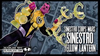 McFarlane Toys DC Multiverse Sinestro Corps Wars Yellow Lantern Sinestro Figure @TheReviewSpot