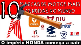 Ranking das 10 marcas de motos MAIS VENDIDAS no MUNDO. O império HONDA começa a CAIR