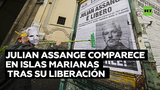 Julian Assange comparece ante una Corte de EE.UU. en las Islas Marianas tras ser liberado