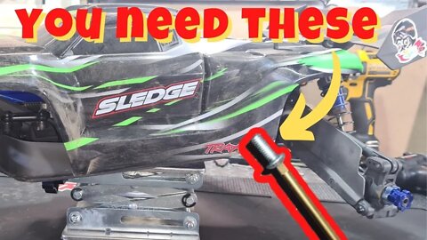Setting DROOP on the Traxxas Sledge - EASY -