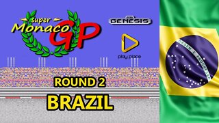 Super Monaco GP - Sega Genesis / Round 2 - Brazil GP - Team Minarae