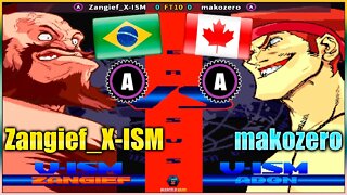 Street Fighter Alpha 3 (Zangief_X-ISM Vs. makozero) [Brazil Vs. Canada]