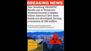 URANIUM Fire Breaks Out At Tennessee