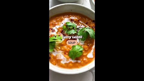 One Pot Curried Lentil Tomato Soup