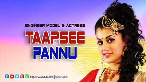 Multi Talented Actress Model IT Expert Taapsee Pannu