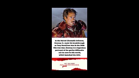 SURPRISING FACTS ABOUT Downey Jr.'s Hidden Story YOU DIDN'T KNOW #amazingfacts #IRONMAN #MCU