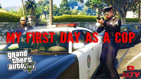 GTA V RP | MY FIRST DAY AS A POLICE OFFICER