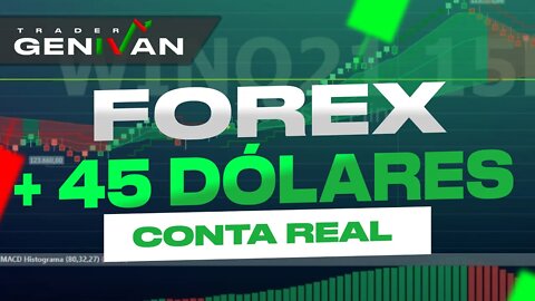 GANHEI 45 DÓLARES OPERANDO HK50 NO FOREX CONTA REAL #forex #genivansc #forextrading #b3