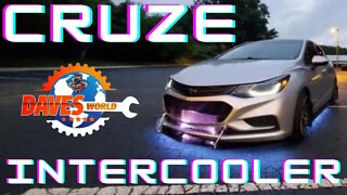 Super cruzes intercooler install Dave's World timelapse