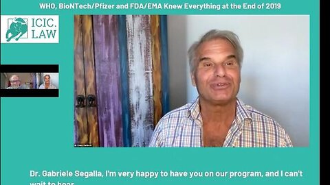 Reiner Fuellmich & Dr. Gabriele Segalla- WHO, BioNTech Pfizer and FDA Knew Everything at End of 2019