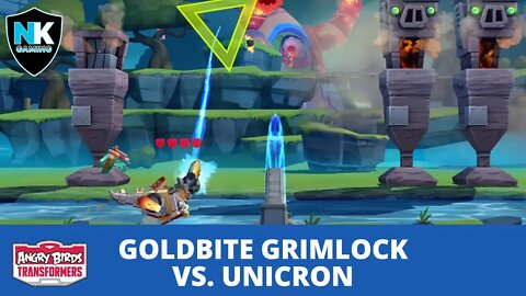 Angry Birds Transformers - Goldbite Grimlock vs. Unicron