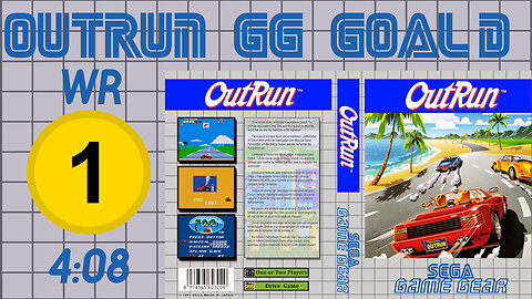 OutRun [GG] Goal D [4'08"] WR-tie 🥇 | SEGA Game Gear | アウトラン ゲームギア