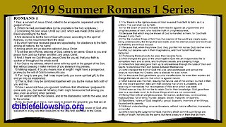 Chris McCann, 2019 Summer Romans 1 Series, Part 7