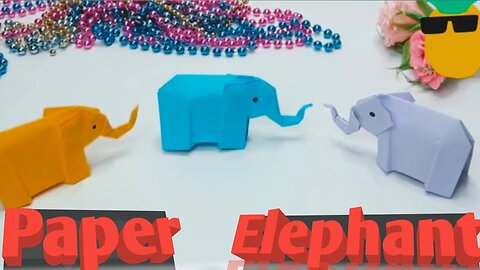 Make a paper elephant/paper art.