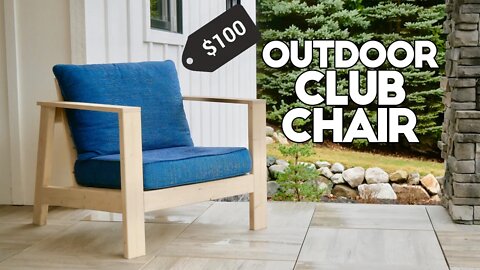 $100 DIY Outdoor Club Chair [w/ FREE PLANS]