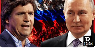 Tucker drops BOMBSHELL about his Putin interview, NSA is PISSED _ Redacted with Clayton Morris