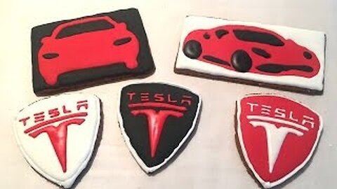 Tesla Gingerbread Cookies